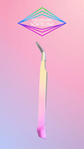 Pinces Avec Embout Silicone - Courbées - Sakura Et Crème Créations Sortilege